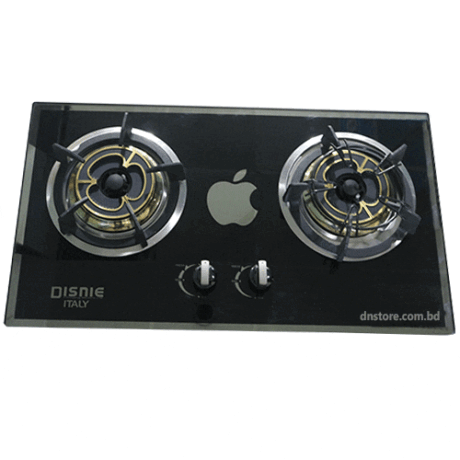 Disnie Gas Stove- 2 Burner Best Price Glass Gas Stove: Apple Model