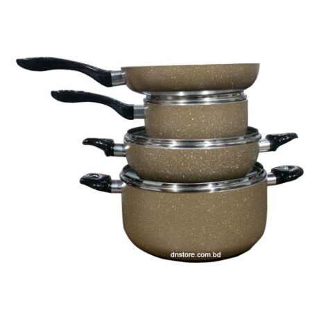 Miyako Non Stick 8 Pcs Cookware Set