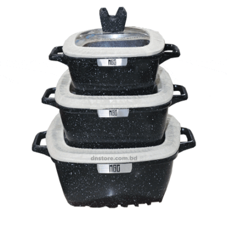 MGC Marble Coating Cookware Set, 6 Pic Cookware Set